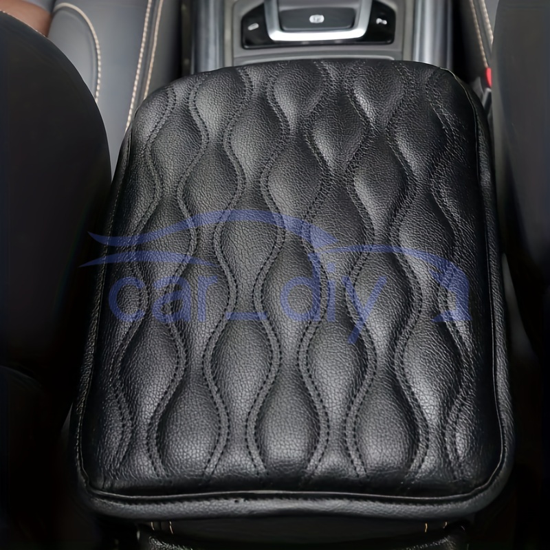 Universal car armrest box pad pu leather center console arm rest non-slip mat đệm bảo vệ chiều cao nắp đậy phụ kiện ô tô