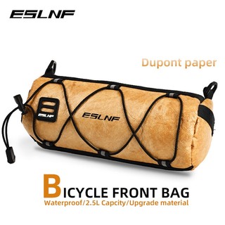 ESLNF 2.5L Túi Đeo Tay Lái Xe Đạp Túi Ống Phía Trước Phụ Kiện Xe Đạp Đa Năng Màu Nâu Cổ Điển Phụ Kiện Xe Đạp Túi Treo Ghi Đông Xe Đạp Túi Xe Đạp