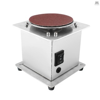 Mini Bench Disc Sander Electric Edge Sharpener 7 Variable Speed 20 Sanding Discs Self-adhesive DIY Benchtop Sanding Polishing Grinding Machine for Wood Plastic Metal
