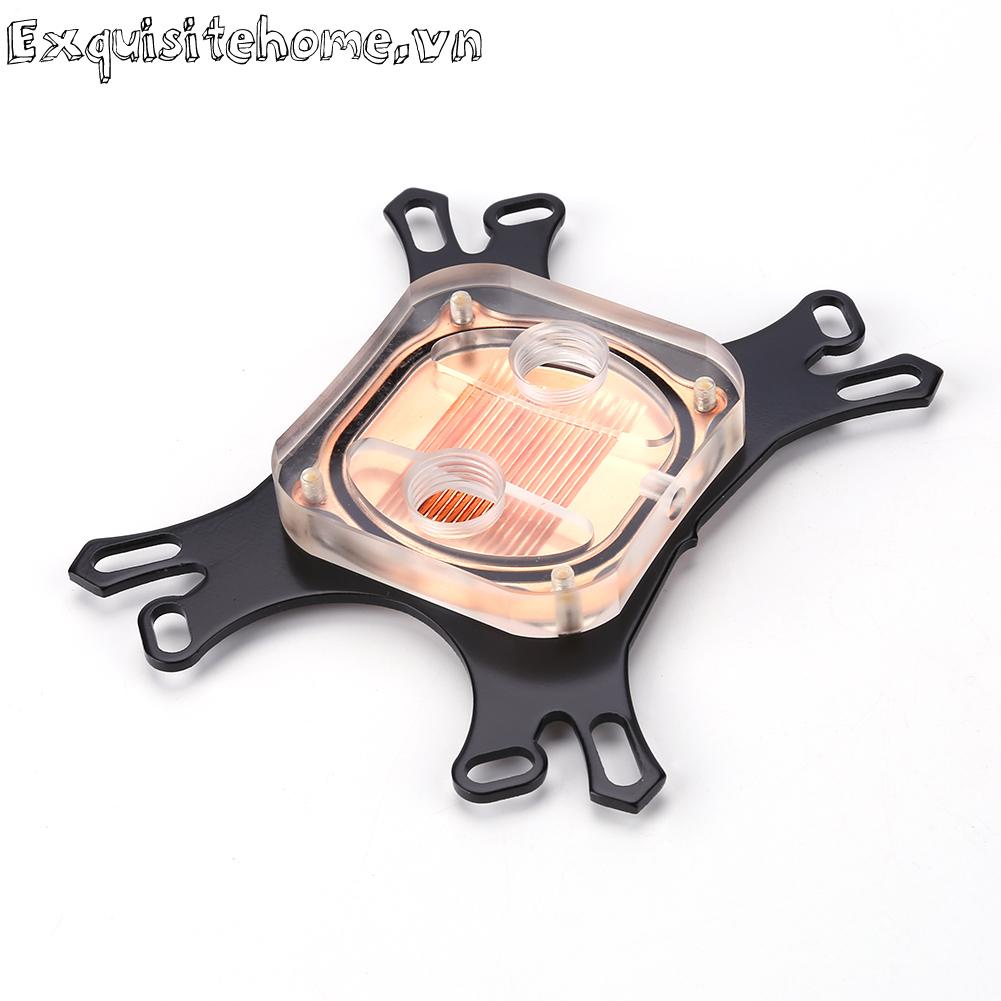 Cpu water block water cooler tản nhiệt làm mát máy tính cho intel amd + vít