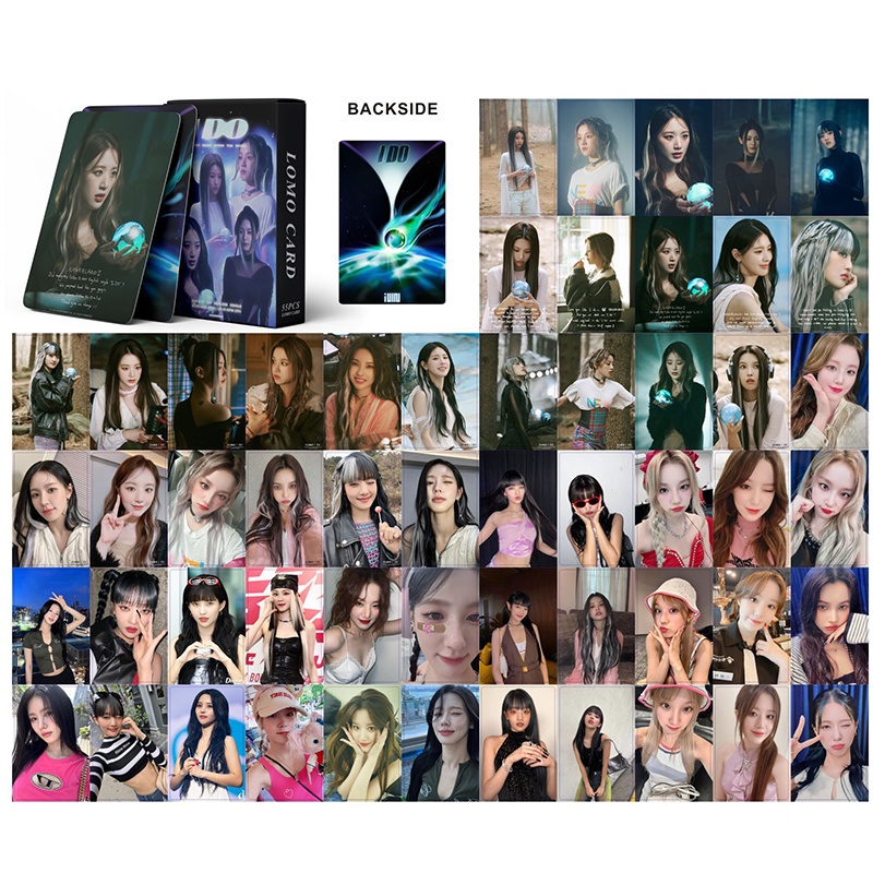 I-DLE LOMO Card Set 55 Tấm Thẻ Ảnh I DO Hình Nhóm Nhạc