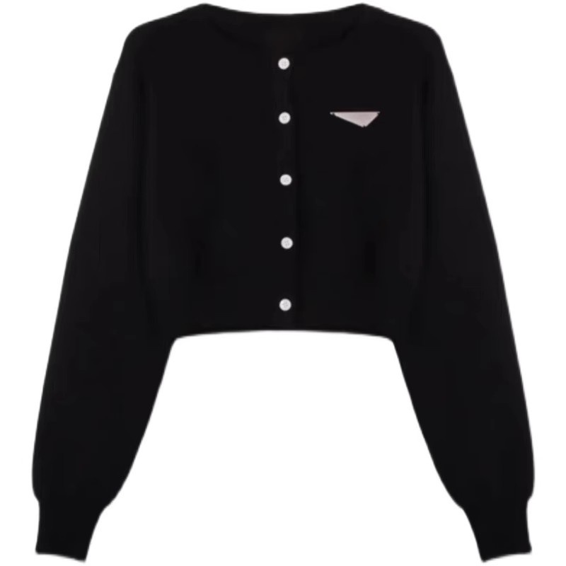 Usd ✿ Thời trang dệt kim cardigan áo len màu rắn dài tay áo ngắn phụ nữ hàng đầu