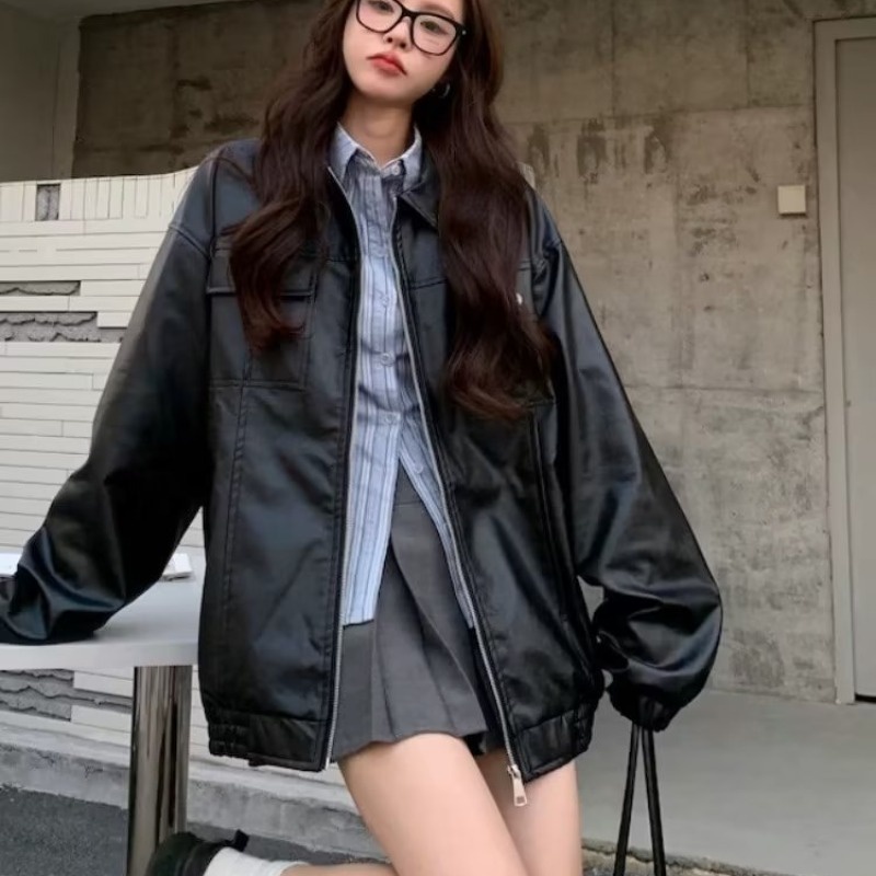 Áo Khoác Da nam cao cấp Phong Cách Hàn Quốc Thời Trang Thu Xuân Dành Cho Nam simple fashion áo khoác nam đẹp bomber jackets áo dài tay nam fashion áo khoác bomber