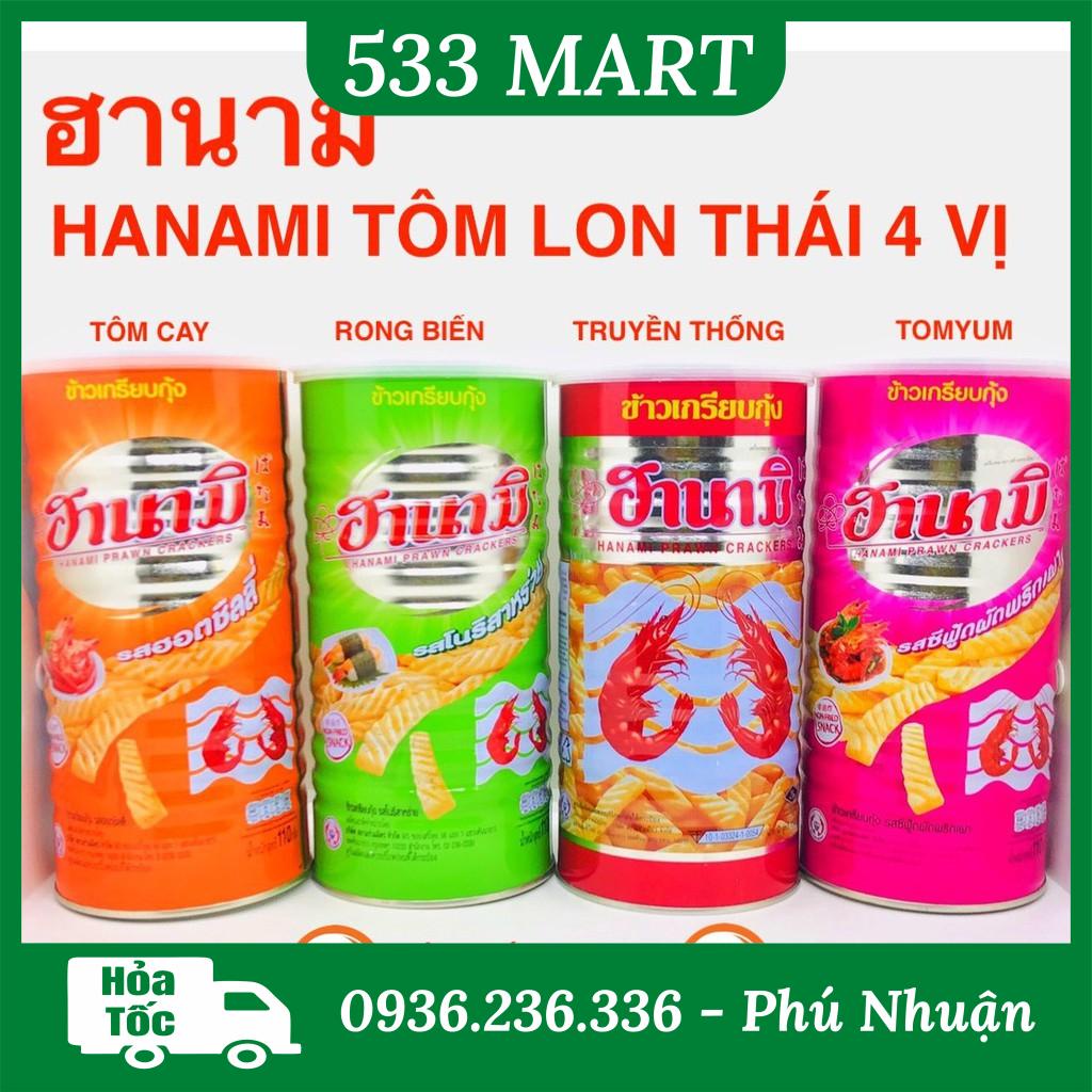 Snack Tôm Hanami Thái Lan Lon 110gr