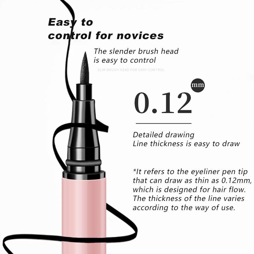 Miss Rose Suanke Bút Kẻ Mắt Dạng Lỏng Nhanh Khô Chống Thấm Nước Transferpoof Nhanh Khô Lâu Dài Siêu Mịn 0.01mm