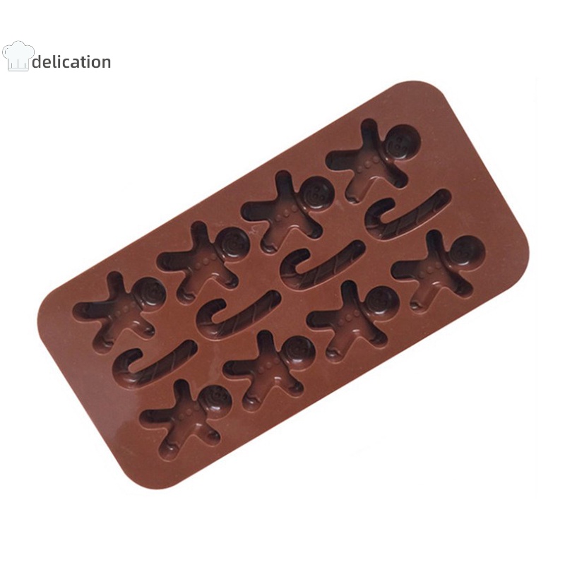 Hình dạng giáng sinh khuôn sô cô la silicone non- fondant cookie khay nướng xmas cây kẹo bánh gừng người đàn ông quà tặng dụng cụ làm khuôn