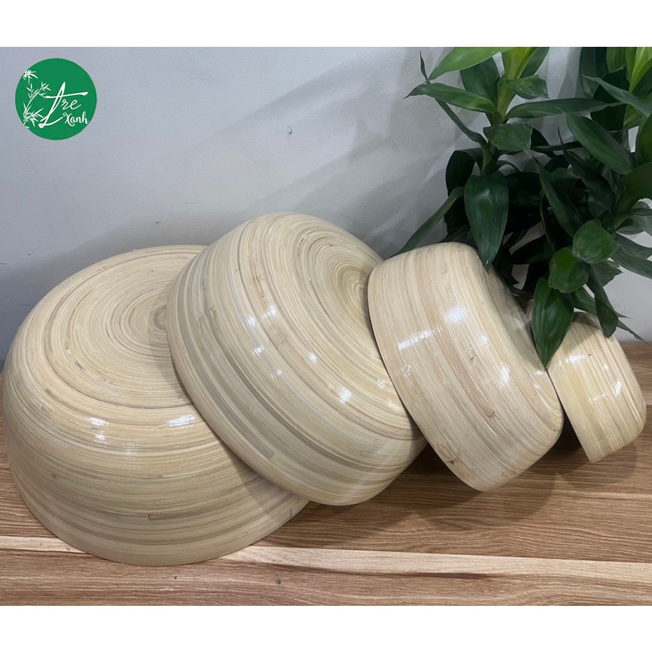 Chậu tre 💥 HÀNG LOẠI 1 💥 Chậu ngâm chân nails, spa dưỡng sinh bằng tre đủ size D35H14,D30H10,D25H9,D20H8,D16H6,5