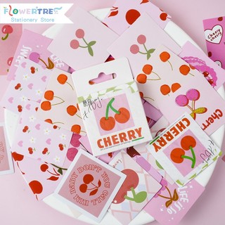 46 cái cherry stickers journal scrapbook decor sticker