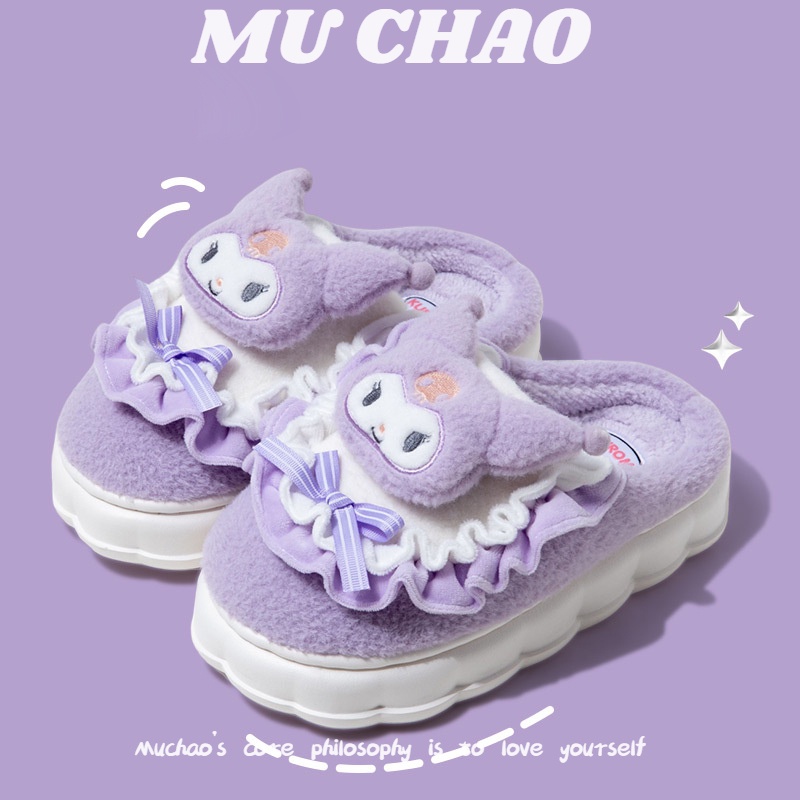 MUCHAO Dép đi trong nhà đế mềm thời trang thoải mái