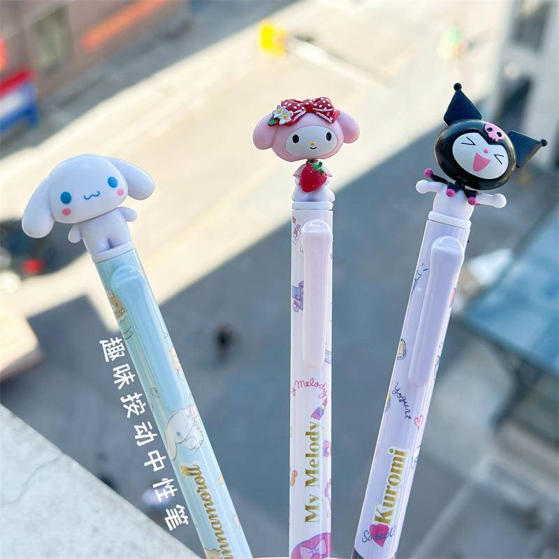 3 cái / bộ sanrio mymelody kuromi cinnamoroll 0.5mm kawaii bút gel cơ khí dễ thương văn phòng phẩm trường văn phòng đồ dùng viết trang trí phụ kiện quà tặng ngày trẻ em
