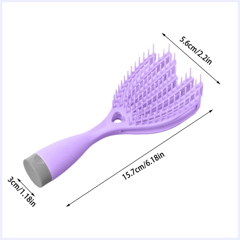 Lược chải tóc xoăn Lược chải tóc dài Lược massage gia đình cầm tay tích hợp gương nhỏ và dây buộc