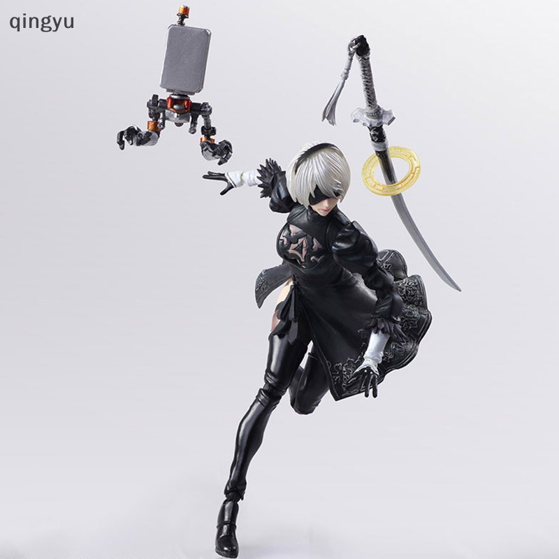 Mới 14cm nier automata yorha no. 2 loại b 2b fighg hành động hình đồ chơi pvc quà tặng tốt