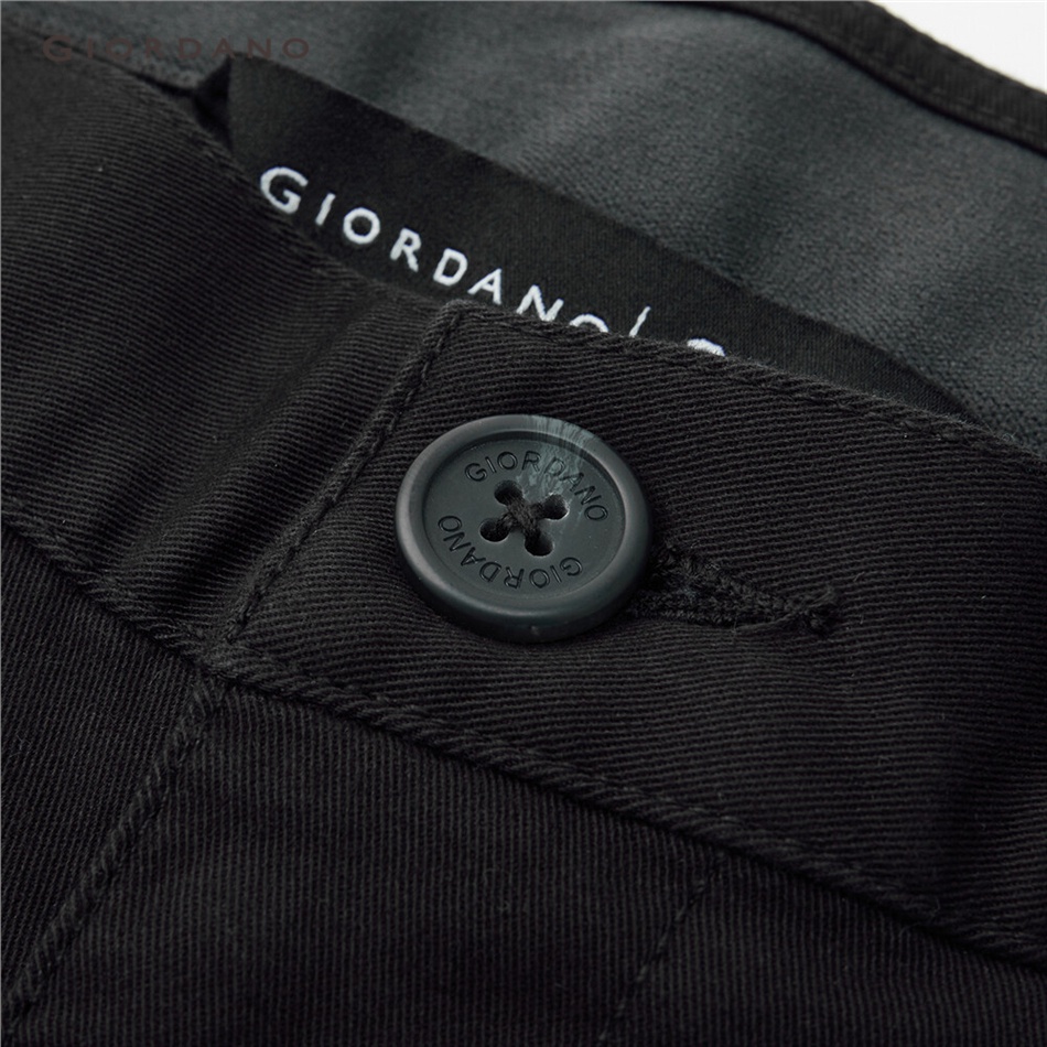 Quần nam GIORDANO 01113736 co giãn vừa vặn cạp vừa