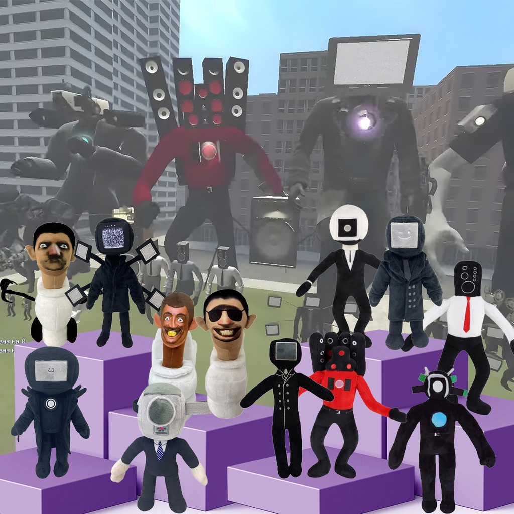 🔥Có Sẵn🔥Gấu Bông Skibidi Toilet Nhồi Bông Đáng Yêu Cho Mọi Lứa Tuổi