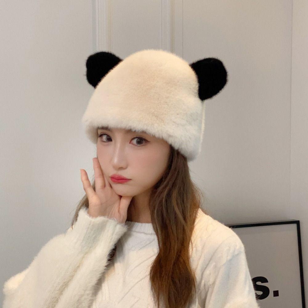 Mũ che tai vải nhung lông tai gấu Thời Trang Mùa Đông Cho Nữ 9Sir hot)