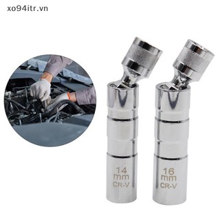Xoitr 3/8 "ổ cắm bugi cờ lê đa năng khớp nối bugi từ tính tay áo dụng cụ tháo linh hoạt 14mm 16mm ổ cắm cr-v 12-point vn