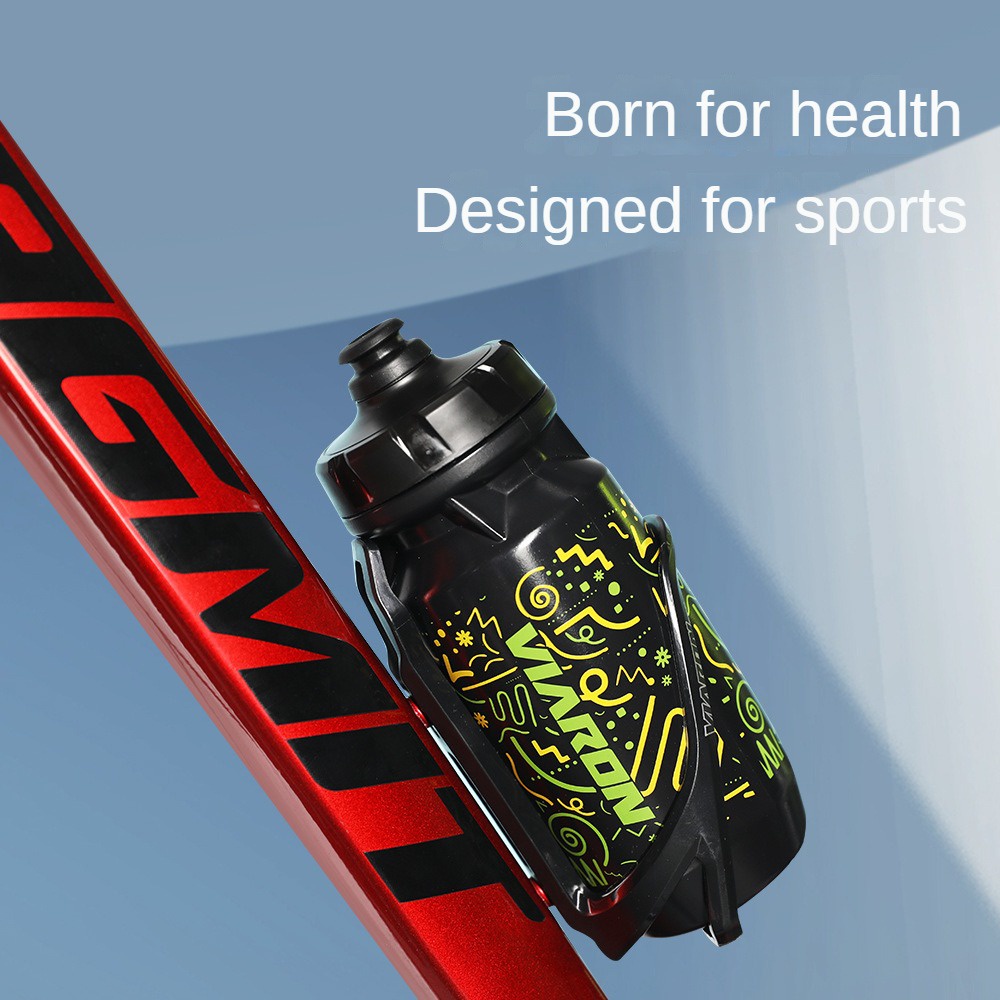 ♕ Bình Nước Thể Thao Xe Đạp Leo Núi 550Ml, Bình Nước Bằng Nhựa Đạp Xe Ngoài Trời, Bóp Chống Rò Rỉ Bên Bình Nước Đạp Xe