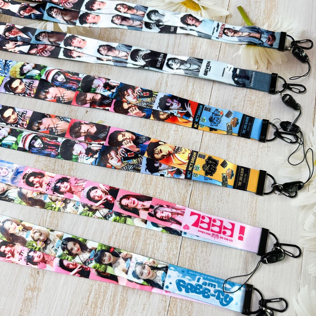 Kpop gidle lanyard nct-dream album mới jungkook dòng dây buộc điện thoại di động