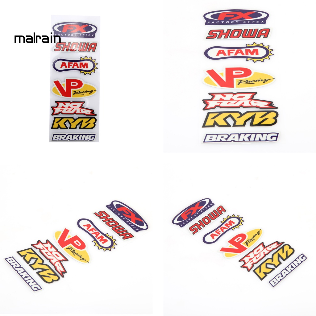 Bộ 5 Miếng Dán Trang Trí Xe Mô Tô Dễ Tháo Gỡ DIY