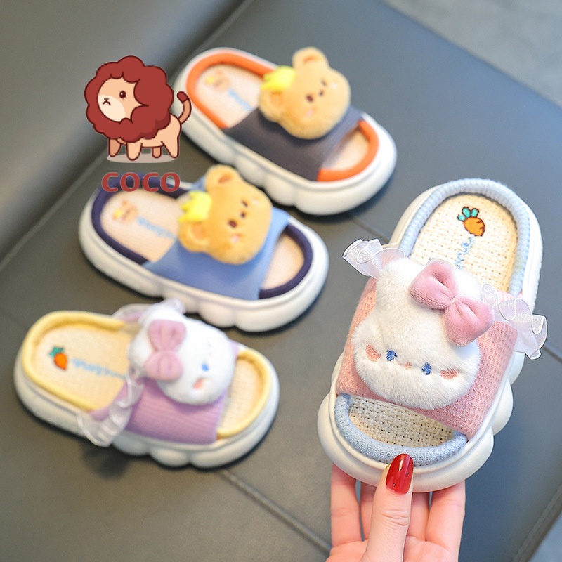 Dép Lanh Đi Trong Nhà Đế Dày Chống Trượt Thoáng Khí Thời Trang Xuân Thu Cho Trẻ Em