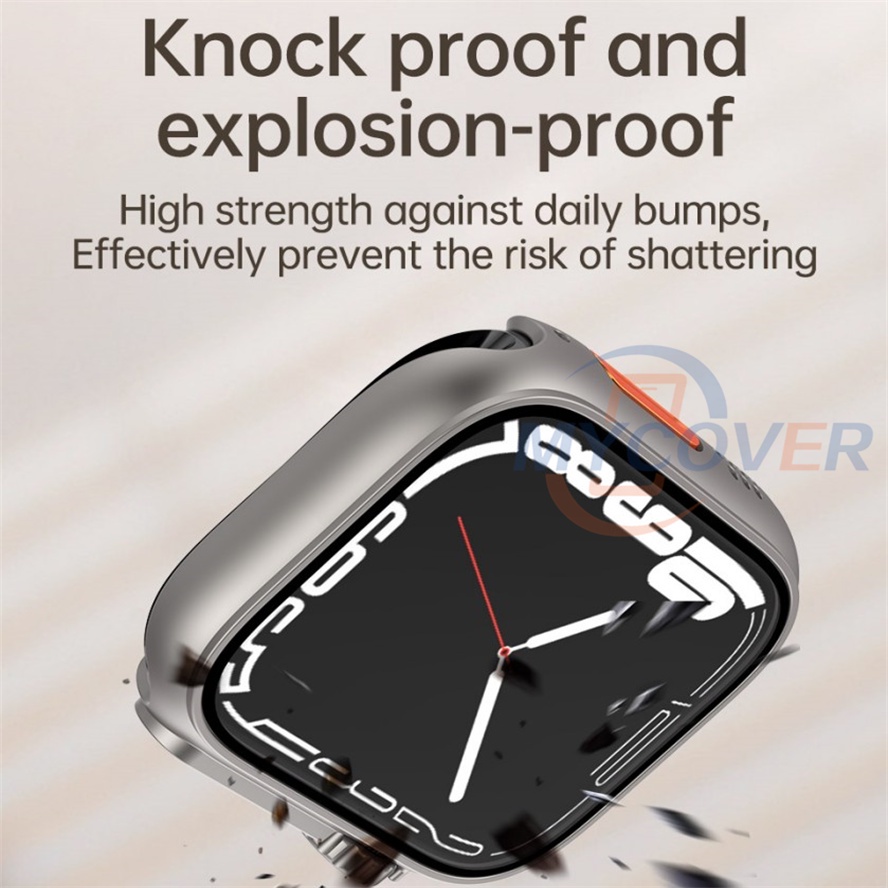Ốp + Kính Cường Lực Dành Cho Đồng Hồ Thông Minh Series Ultra 8 7 6 SE 5 4 3 2 1 Size 49mm 45mm 41mm 44mm 40mm 42mm 38mm