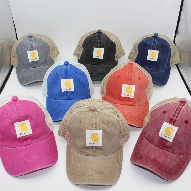 Mũ Lưỡi Trai Denim Phối Lưới Vành Cong Thời Trang Mới Cho Nam Nữ