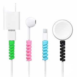 Monee Bộ 2 Vỏ Bọc Bảo Vệ Dây Cáp Sạc / Tai Nghe Hình Xoắn Ốc