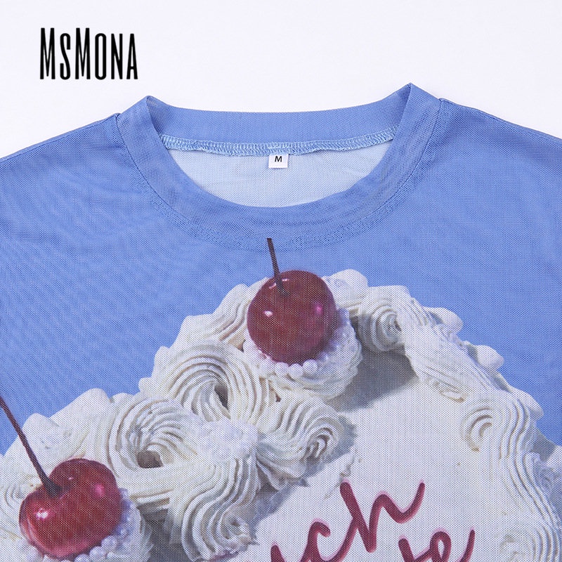 Áo Thun Tay Ngắn Cổ Tròn Dáng Ôm In Họa Tiết Thời Trang 2023 Cho Nữ