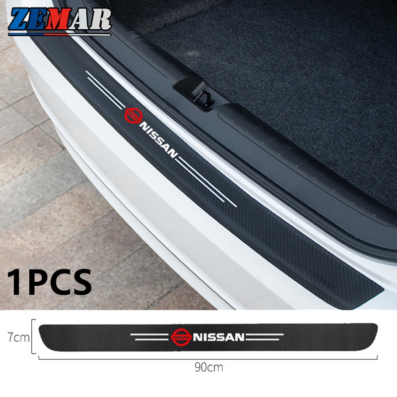 1 Miếng Dán Sợi Carbon Chống Trầy Cho Xe Hơi Nissan March Juke Skyline Terrano Gtr Livina Serena Xtr