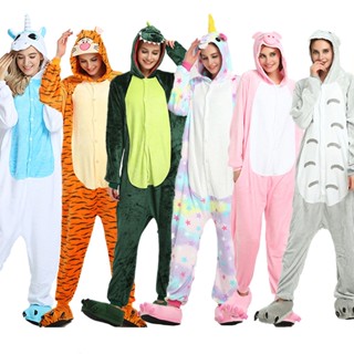 Bộ Đồ Ngủ Liền Thân Hóa Trang Khủng Long / Pikachu / Gấu Trúc Hoạt Hình Dành Cho Nam Nữ