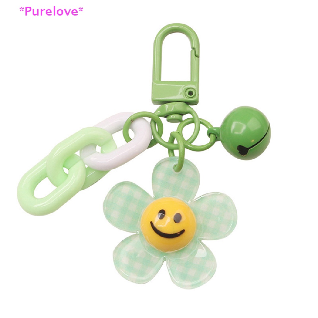 1 Móc Khóa Ba Lô Hình Hoa Mặt Cười Nhiều Màu Sắc Dễ Thương Cho Nữ Mới