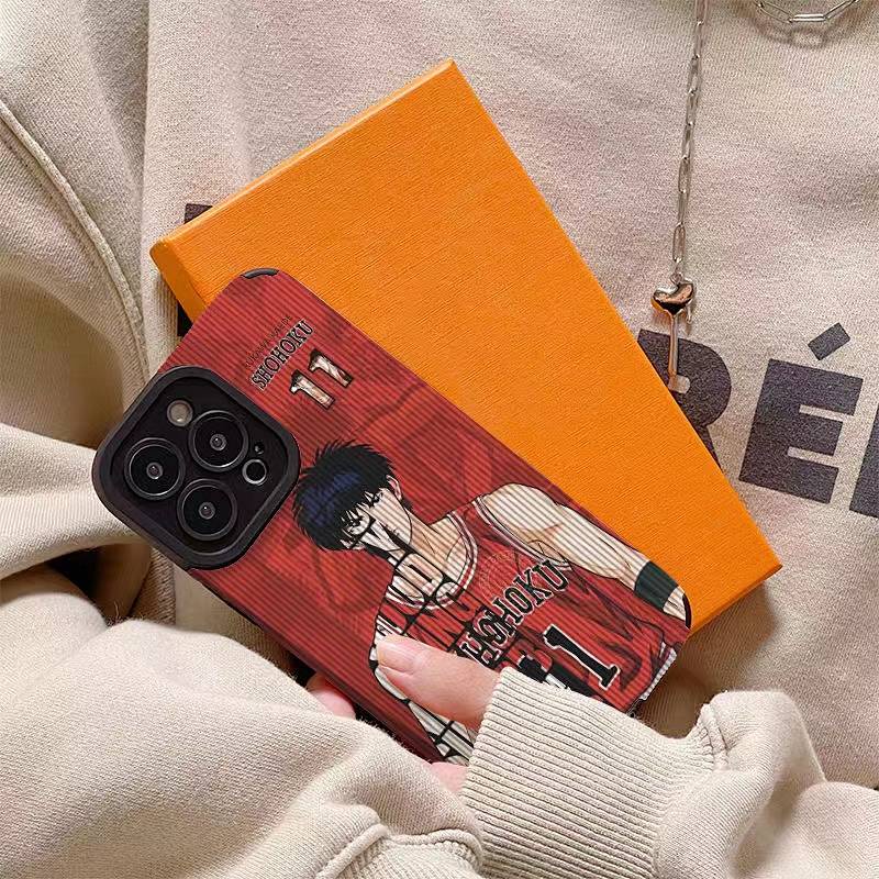 Ốp điện thoại mềm GYMG hình Slam Dunk chống rơi thích hợp cho Apple iPhone 14/13 Promax 11 XR Xsmax 8P/12pro