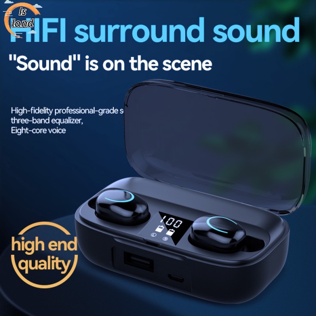 [IS] Tai Nghe Nhét Tai Bluetooth Không Dây Âm Thanh Nổi Màn Hình Kỹ Thuật Số Giảm Tiếng Ồn Chơi Game