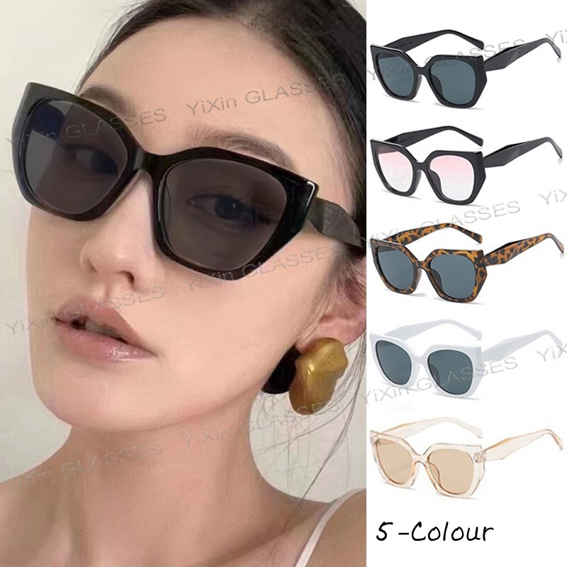 Kính Mát Mắt Mèo Tròng Lớn Chống Tia UV Thời Trang Hàn Quốc Cho Nữ