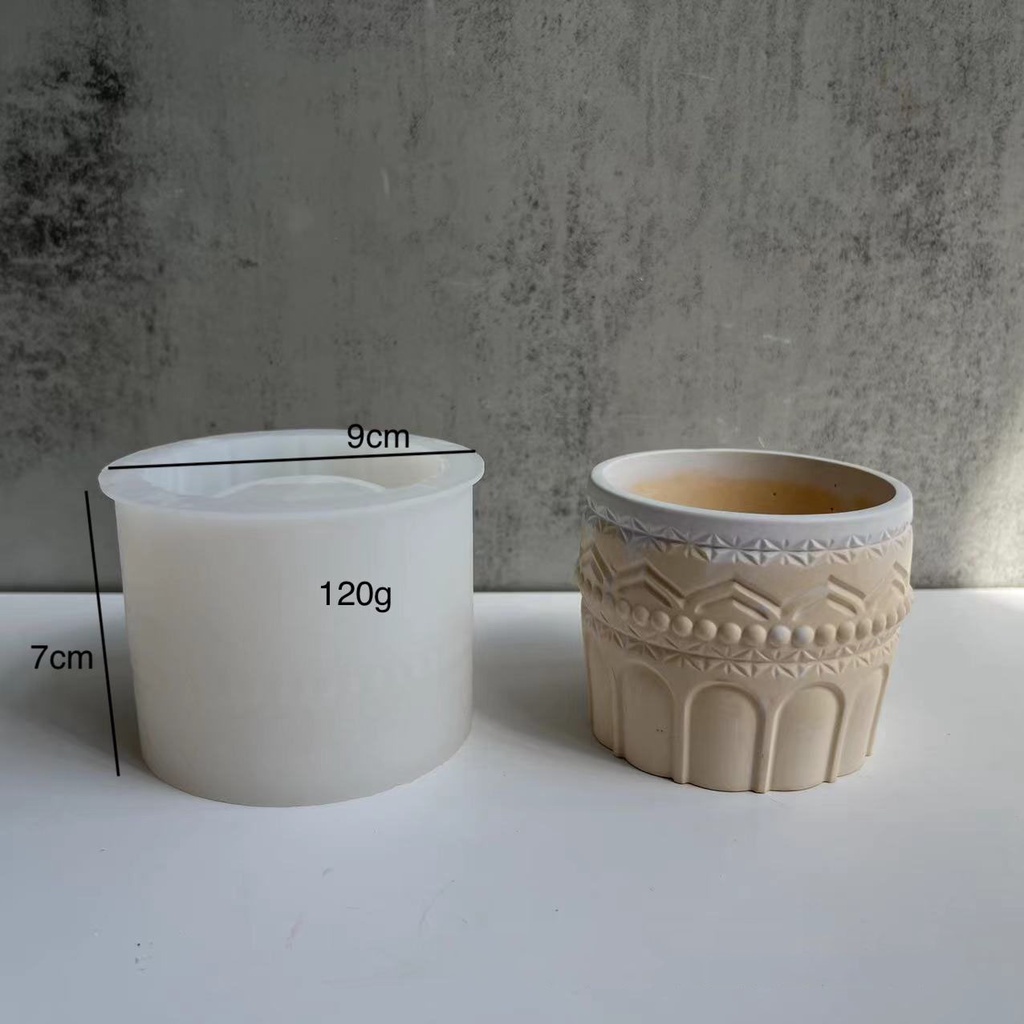 Khuôn silicone Làm Chậu Hoa / Trang Sức Tiện Dụng