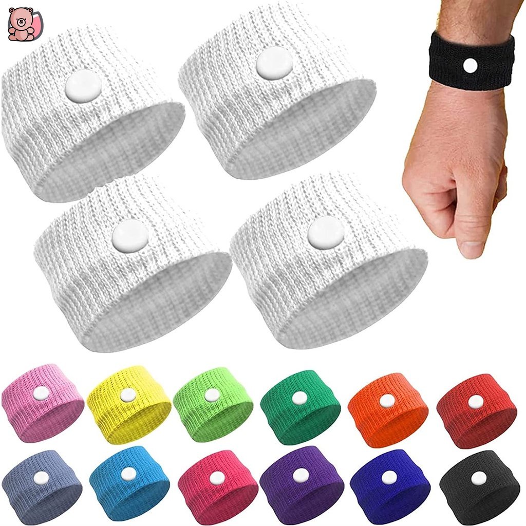 Set 2 Băng Đeo Cổ Tay Cotton Chống Say Tàu Thuyền / Xe Hơi / Say Tàu Thuyền Có Thể Điều Chỉnh Và Tái Sử Dụng