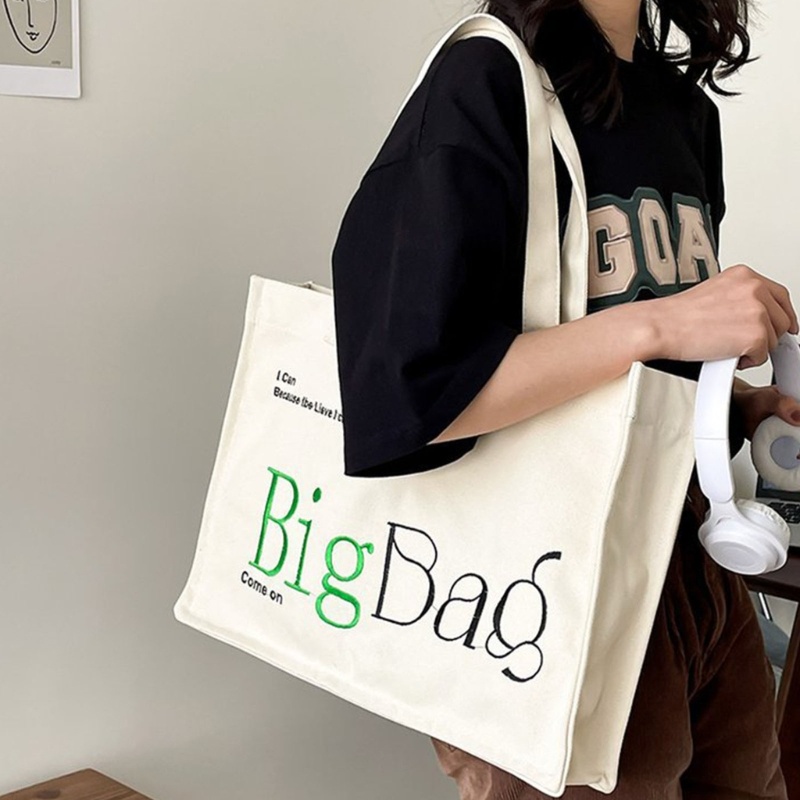 Túi Xách Canvas Tái Sử Dụng Nhiều Lần Cho Nữ