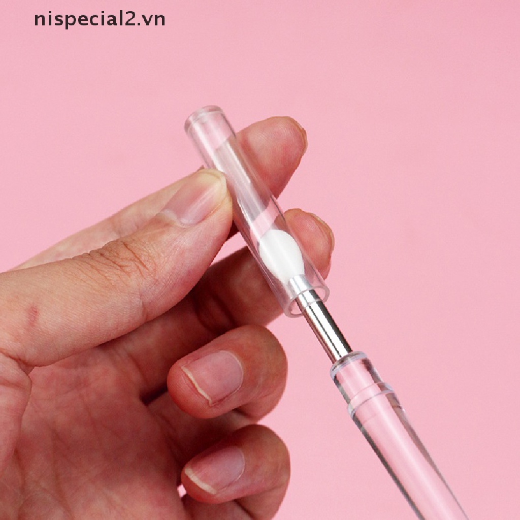 1 Cọ Tô Son Môi Bằng Silicon Kèm Muỗng Và Nắp Đậy Chống Bụi