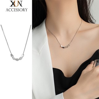 Vòng cổ Thép Titan Đính Hạt Đậu Phong Cách Hàn Quốc Thời Trang Cho Nữ