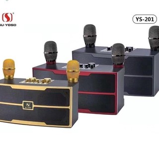 Loa kèm micro karaoke bluetooth ys-201 bass siêu trầm công suất 35w tặng kèm 2 chiếc micro cầm tay + 12 tháng bh