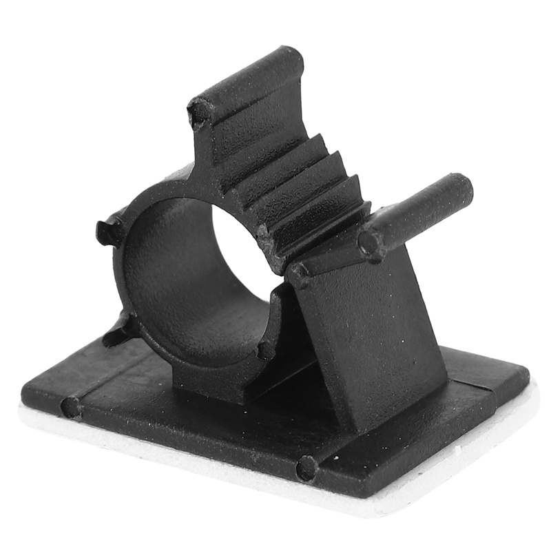 Set 20 Kẹp Giữ Dây Cáp Tự Dính Màu Đen Bằng Nhựa Có Thể Điều Chỉnh