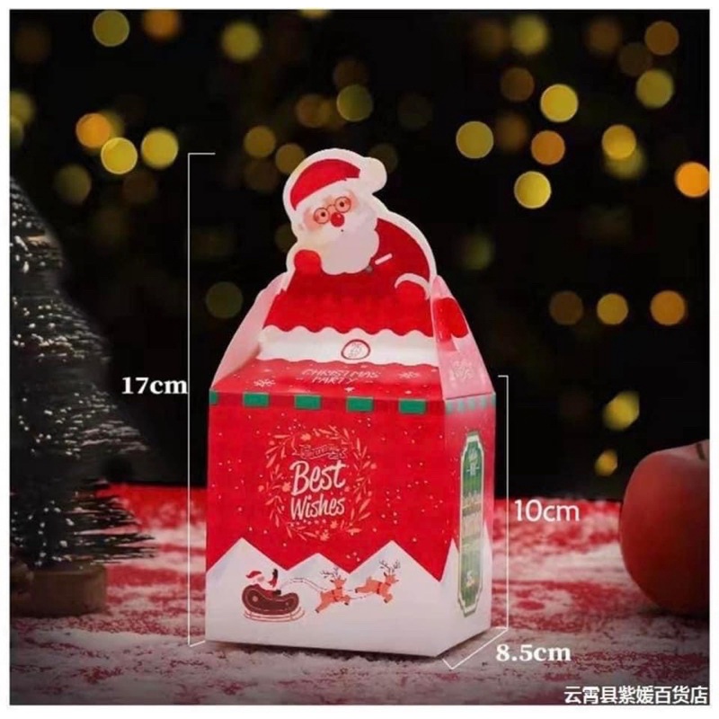 Hộp quà noel trang trí đựng quà vỏ hộp hàng loại 1 giáng sinh trộn mẫu khác nhau