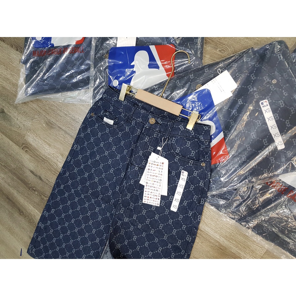 Chân Váy Jean M.L.B Họa Tiết