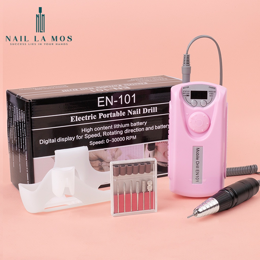 Máy Mài Móng Tay Điện STE-101  Có Thể Sạc Lại Đặc Biệt Cho Ngành Nghệ Thuật Làm Móng Với Đầu Mài Có Thể Thay Thế