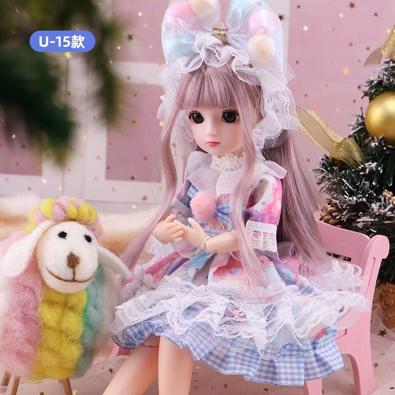 Búp Bê Công Chúa BJD Mặc Váy Ngắn 30cm Dễ Thương Phong Cách Preppy Mới Làm Quà Tặng Sinh Nhật Cho Bé Gái