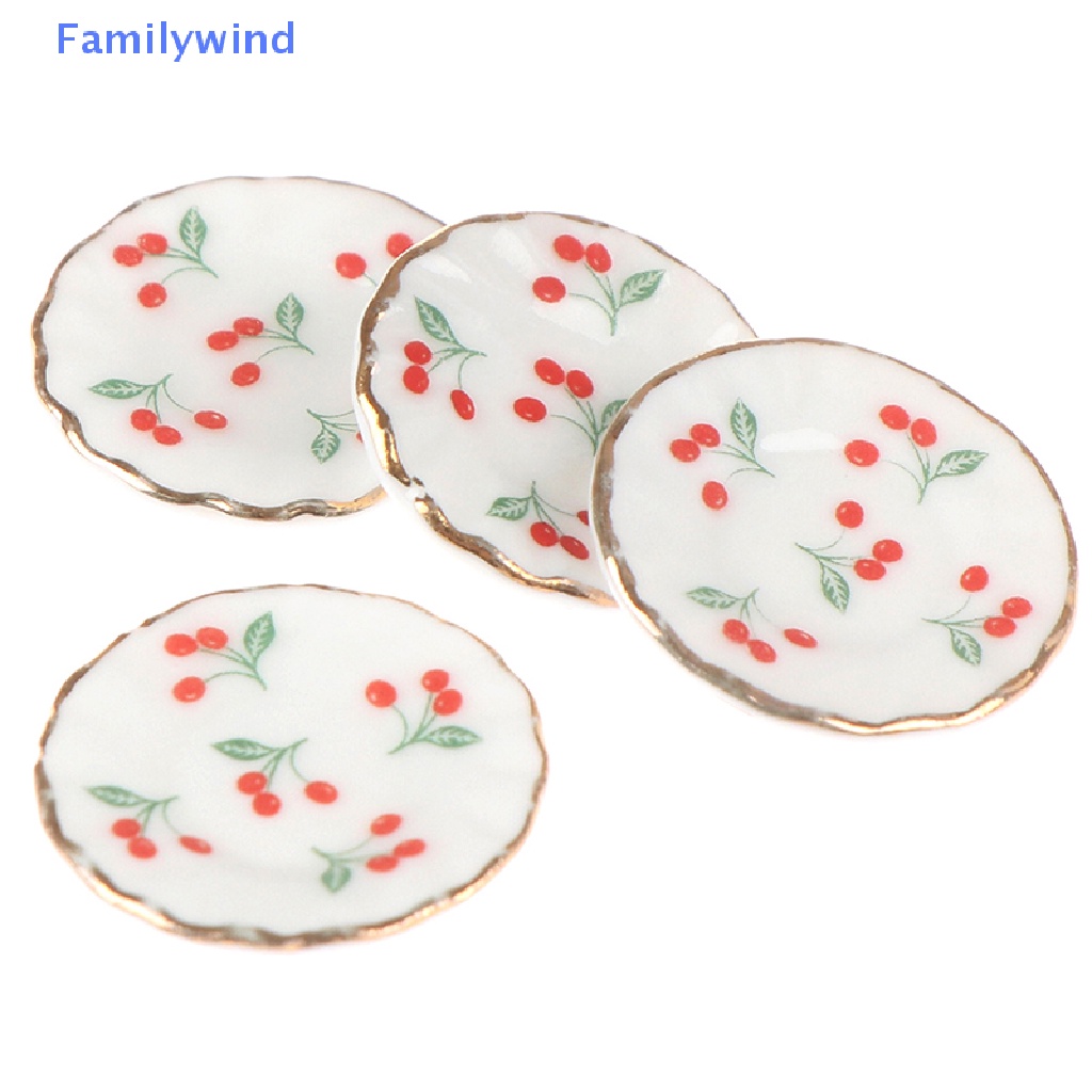 Set 4 Món Chén Đĩa 1: 12 Trang Trí Nhà Búp Bê