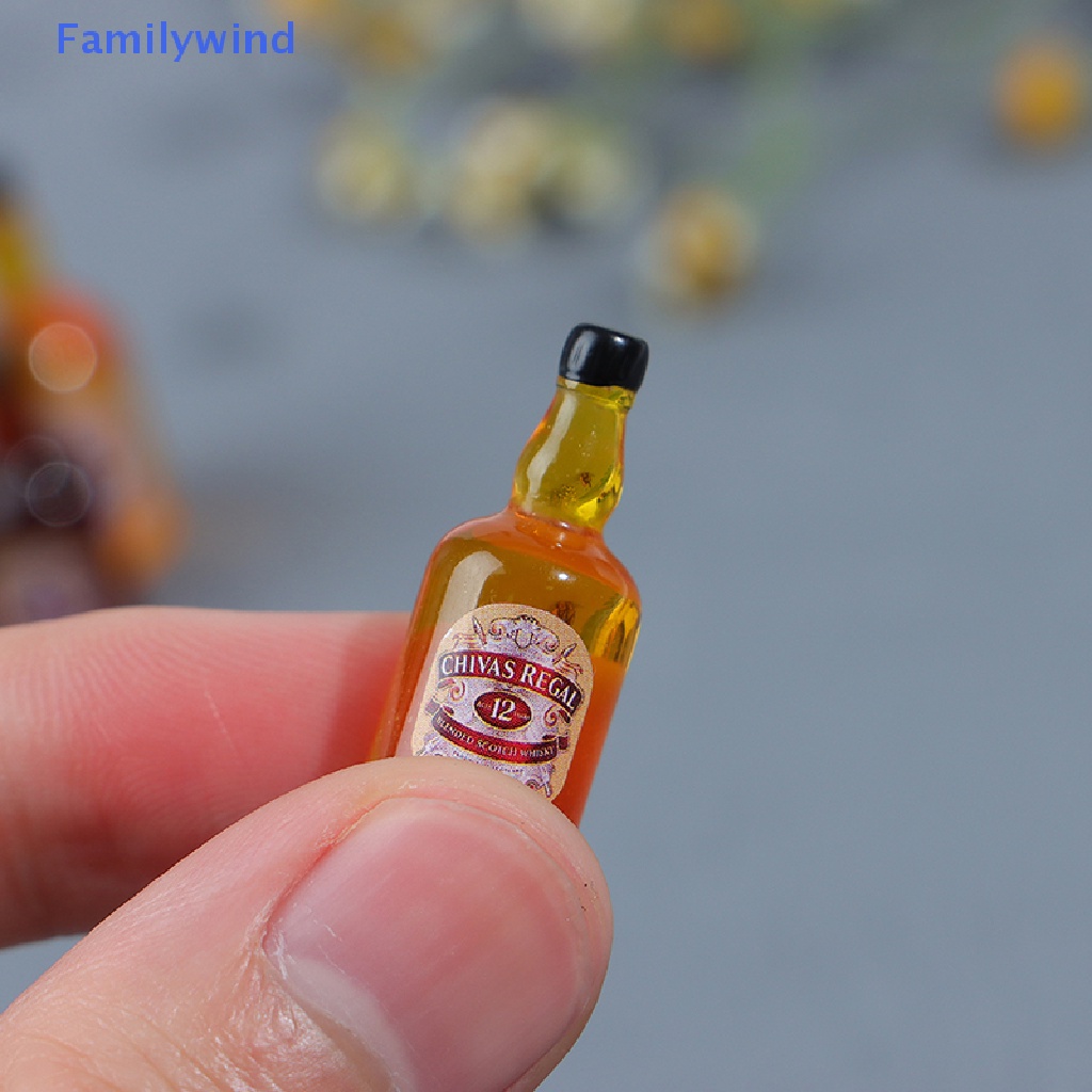 Set 10 Chai Rượu Mini Tỉ Lệ 1: 12 Dùng Để Trang Trí Nhà Búp Bê