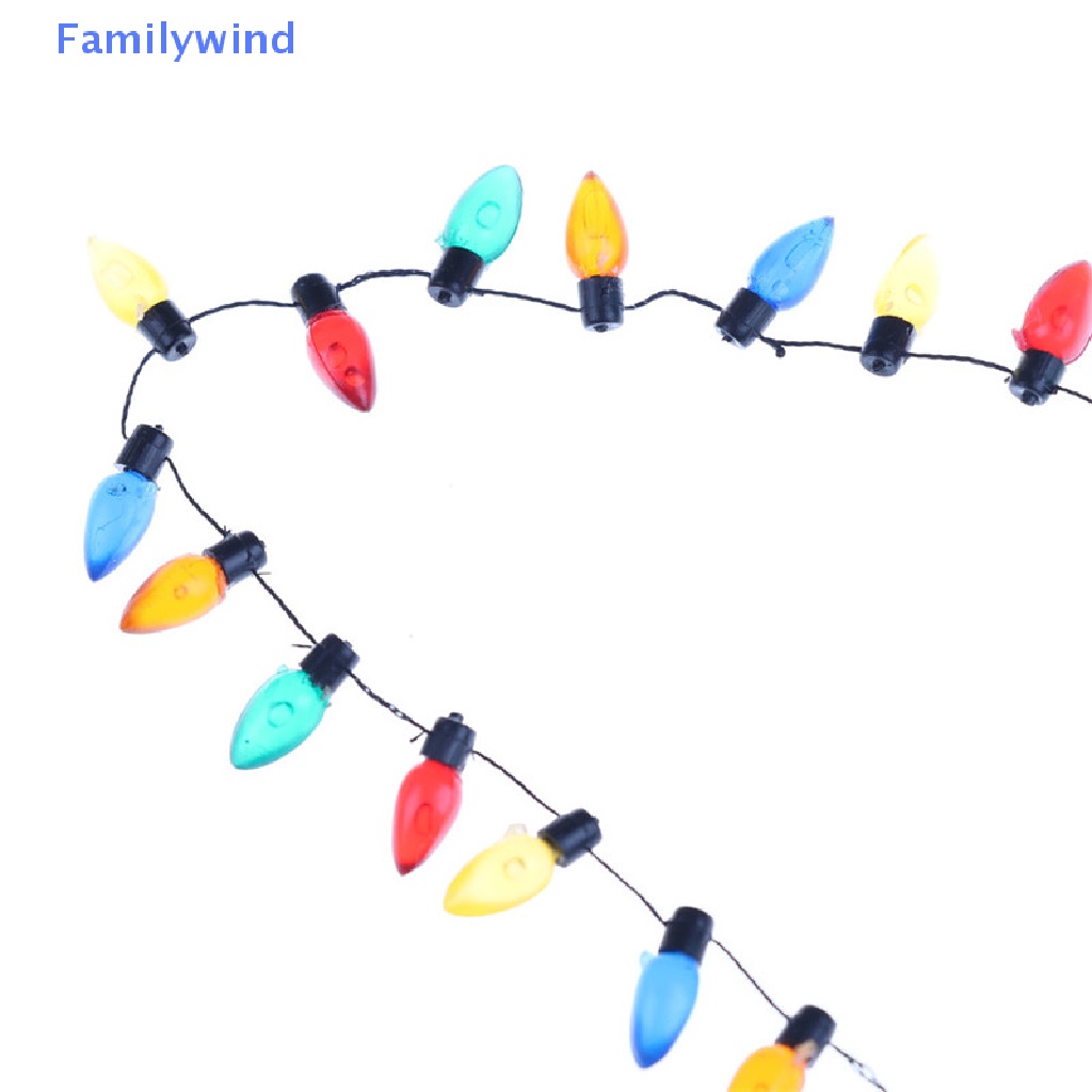 Mô Hình Đèn Giáng Sinh Nhiều Màu Bằng Nhựa Tỉ Lệ 1 / 12 Trang Trí Nhà Búp Bê