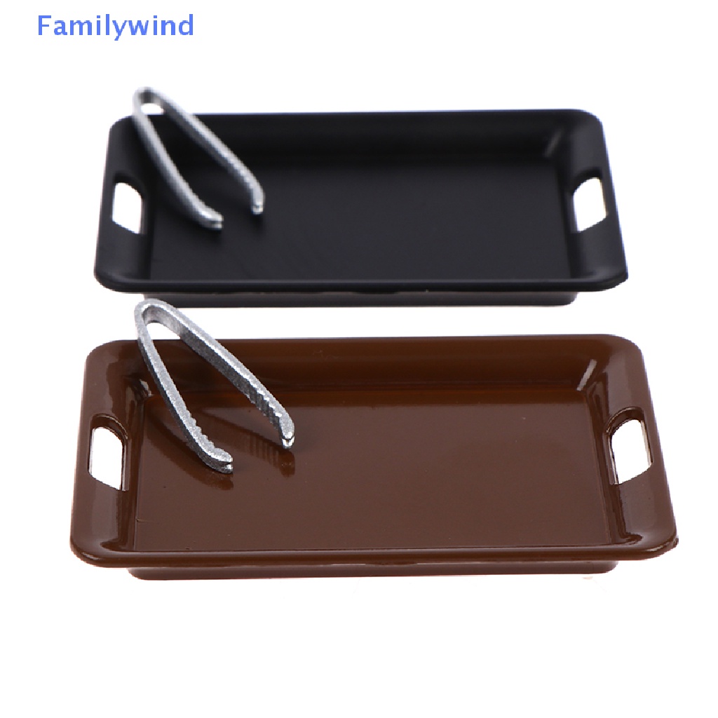 Khay Kim Loại Đựng Thức Ăn Tỉ Lệ 1 / 12 Trang Trí Nhà Búp Bê