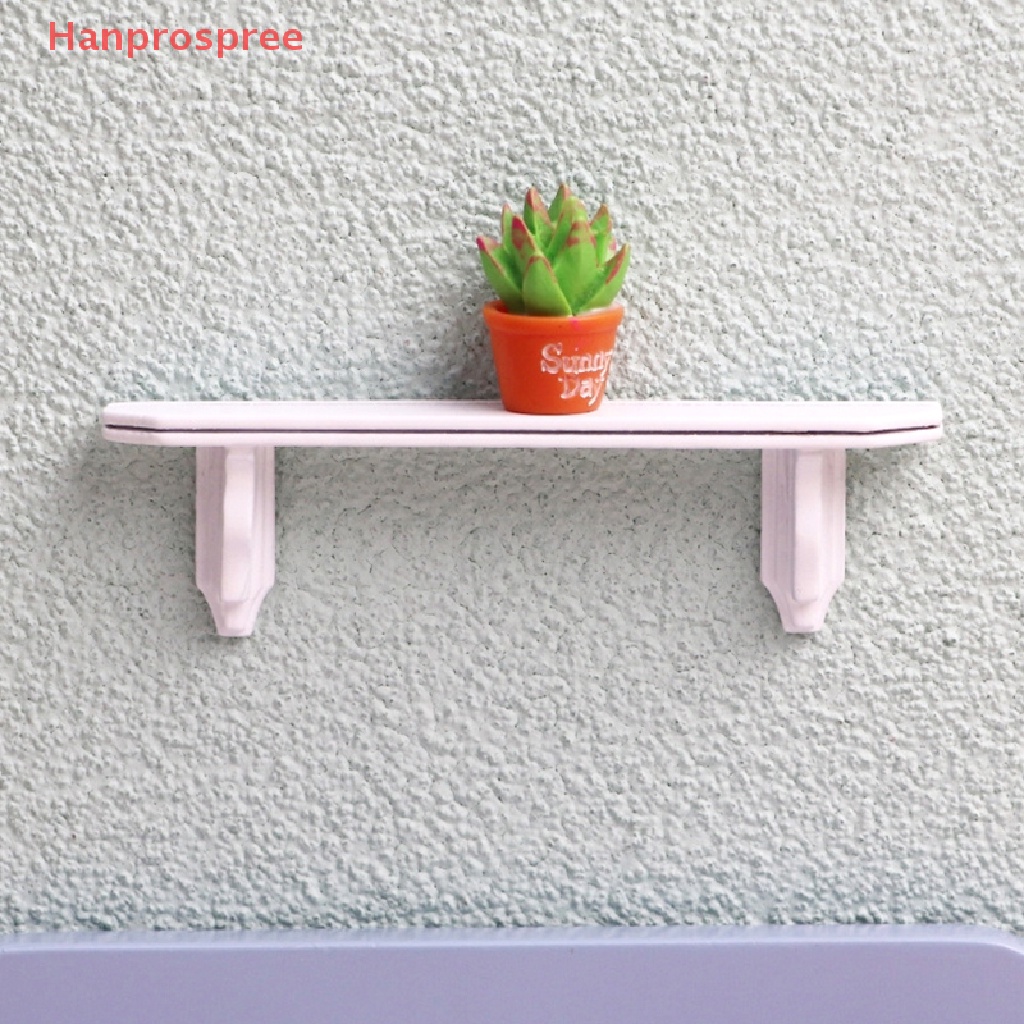 Kệ Treo Tường Màu Trắng Trang Trí Nhà Búp Bê 1: 12